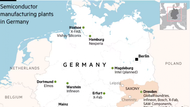 德国芯片制造版图